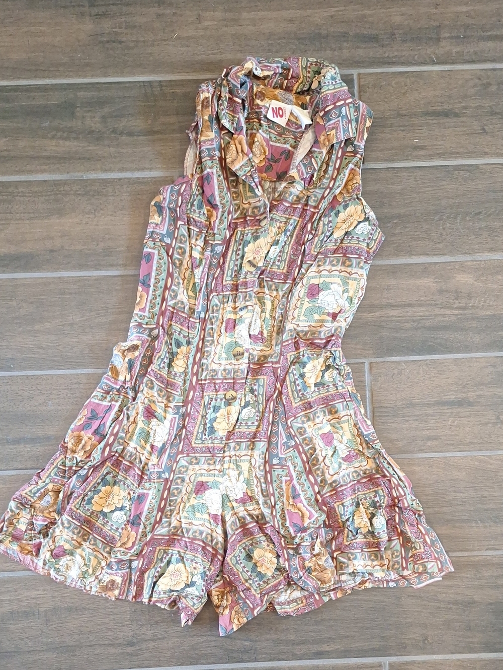 Vintage 90s No Boundaries Floral Romper Size S / M